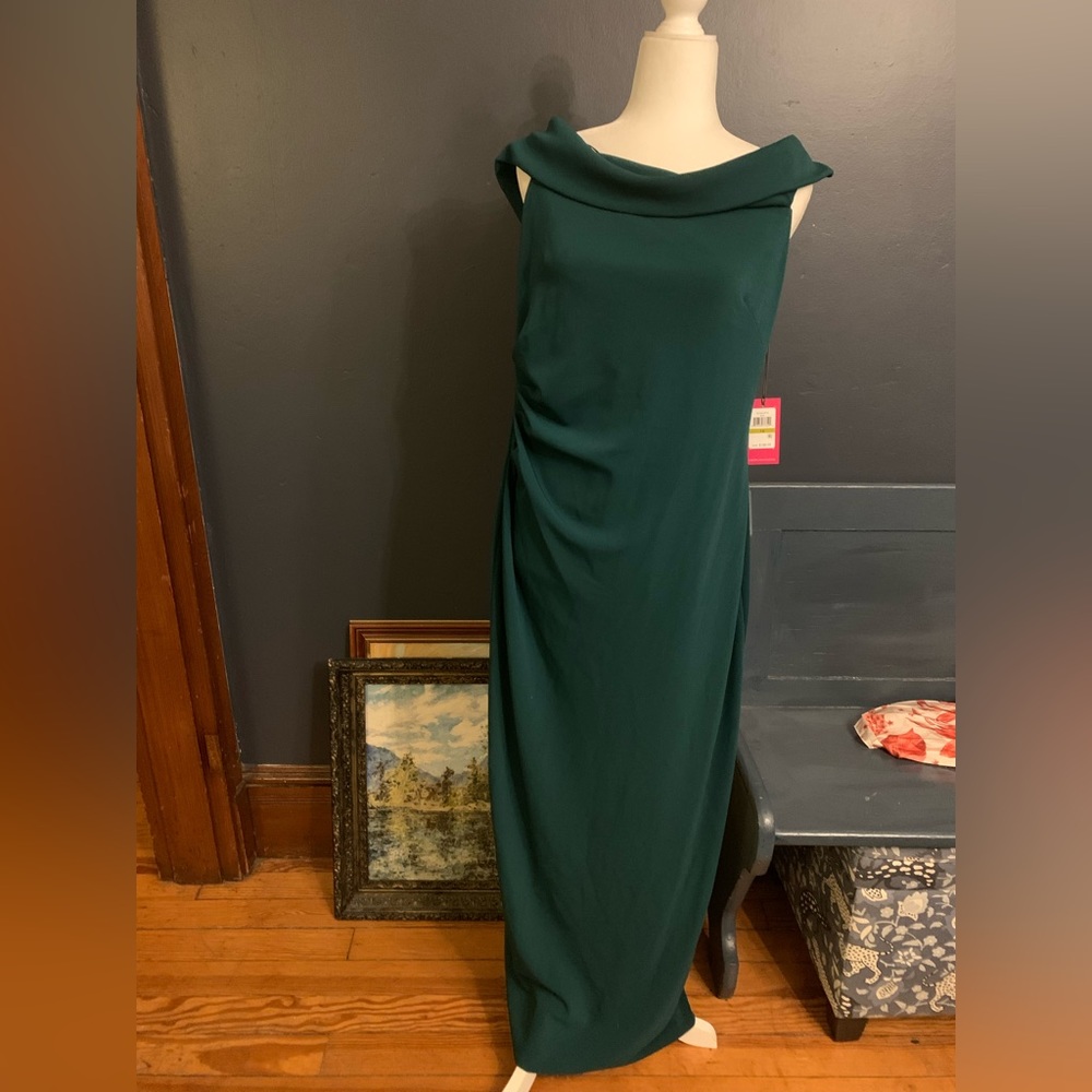 Dark green Vince Camuto evening gown